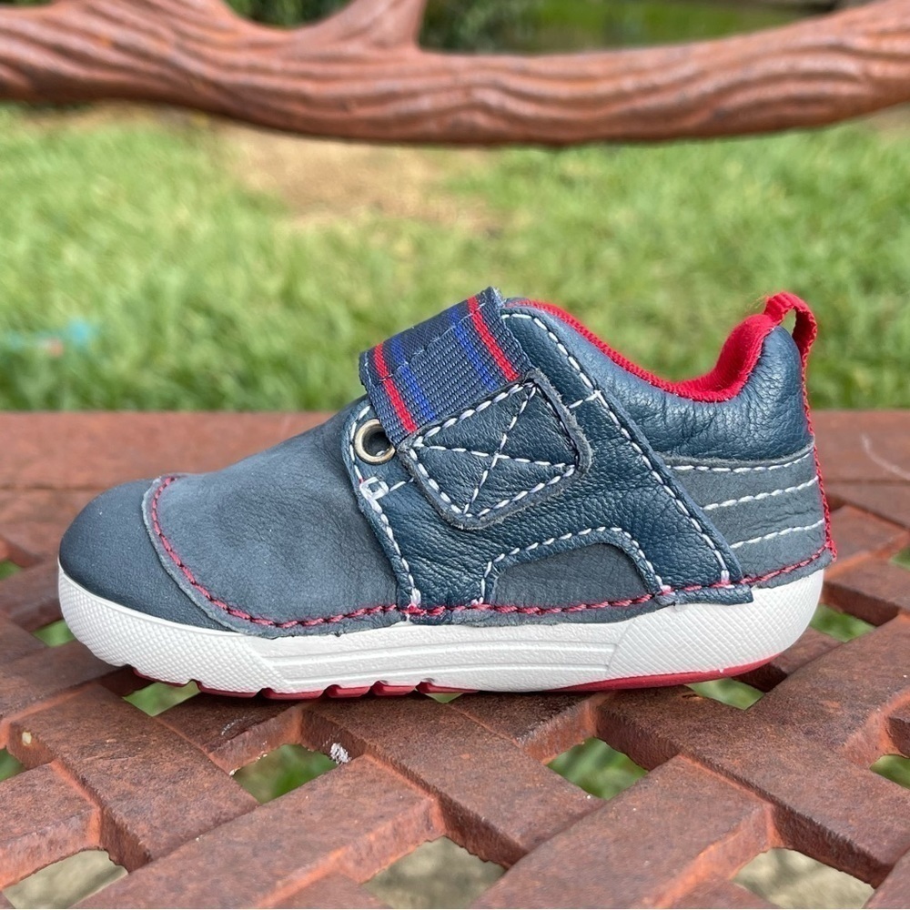 STRIDE Rite Soft Motion Cameron Sneakers In Navy Size 3W - Picture 4 of 12